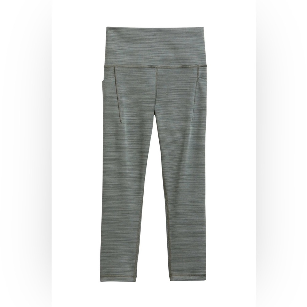 Athleta Salutation Stash Pocket II Space Dye Capri Olive Small